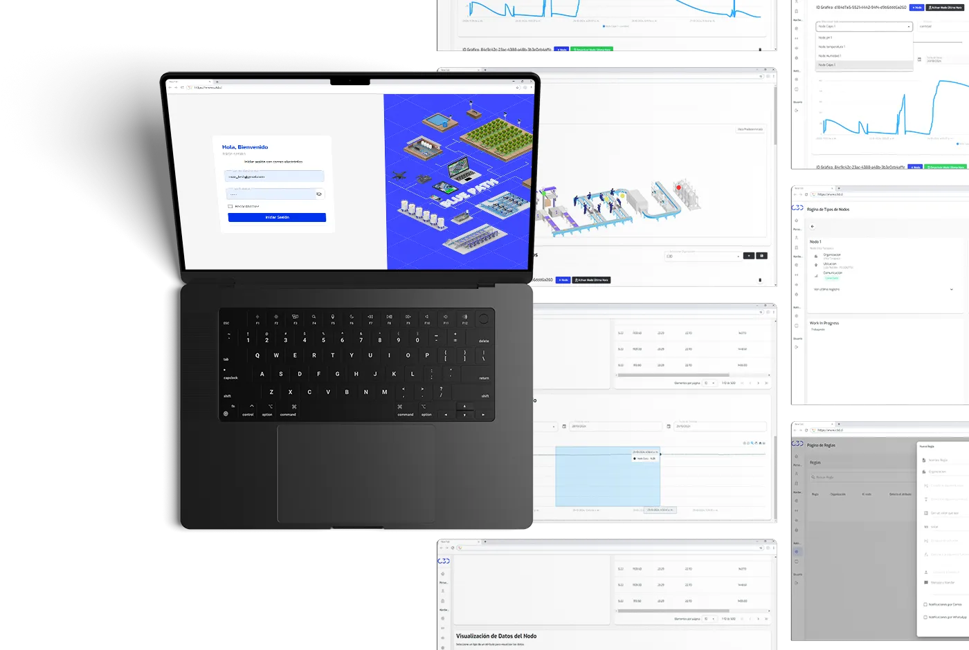 Tablero operativo que monitorea 20K sensores en minería.